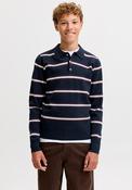 Jack &amp; Jones Tocha Stripe Knit Long Sleeve, Navy image