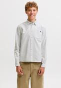 Jack &amp; Jones Boy Frederik Oxford Long Sleeve Shirt, White image