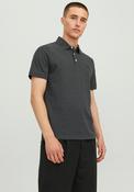Jack &amp; Jones Paulos Plain Polo Shirt, Dark Grey Melange image