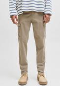 Jack &amp; Jones Arthur Dobby Cotton Cargo Trousers, Beige image