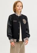 Jack &amp; Jones Boy Long Sleeve Bomber Jacket, Black image