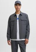 Jack &amp; Jones Point Commute Overshirt, Black Oyster image