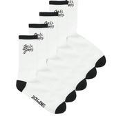 Jack &amp; Jones Boys Five Pack Tennis Socks, White