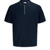 Jack &amp; Jones Boys Short Sleeve Knit Polo, Navy image