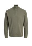 Jack &amp; Jones Boys Knit Half Zip Jumper, Green image