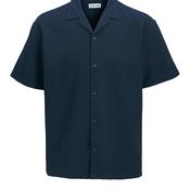 Jack &amp; Jones Mini Boy Global Waffle Short Sleeve Shirt, Navy image