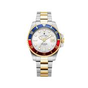 Jacques Du Manoir Men's Pro Scuba Watch, Gold &amp; Red image