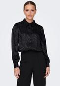 JDY Diffi Satin Zebra Print Blouse, Black image