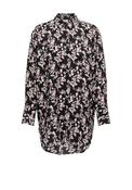 JDY Barbara Abstract Printed Long Shirt, Black &amp; Destroyed image