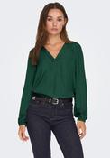 JDY Appa V-Neck Blouse, Scarab Green image