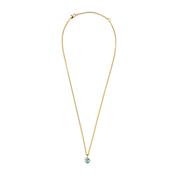 Dyrberg/Kern Jemma Necklace, Gold &amp; Aqua Blue image
