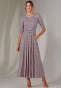 Jolie Moi Enya Geo Jersey Midaxi Dress, Pink image
