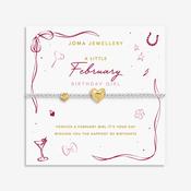 Joma Jewellery February Bracelet, Silver &amp; Gold image
