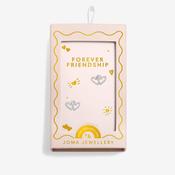 Joma Jewellery Kids Forever Friendship Heart Stud Earrings, Silver image