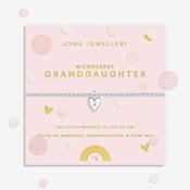 Joma Jewellery Kid’s Wonderful Granddaughter Bracelet, Silver image