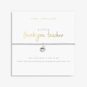 Joma Jewellery Thank You Teacher Bracelet, Silver image