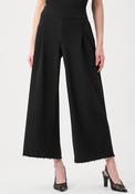 Joseph Ribkoff Pearl Trim Culotte Trousers, Black image