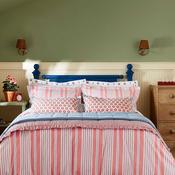 Joules Siesta Stripe Duvet Cover Set, Red