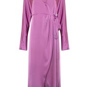 Jovonna Safien Satin with Belt Detail Midi Dress, Violet image