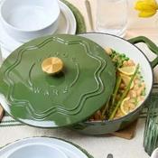 Judge Enamelled Cast Iron Shallow 3L Casserole Dish, Green image