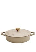 Judge Enamelled Cast Iron Shallow 3L Casserole Dish, Natural image
