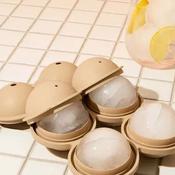 Judge Silicone Round Ice Cube Mould, Beige