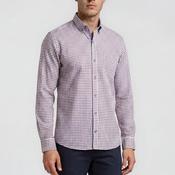 Andre Jackson Gingham Shirt, Burgundy Multi
