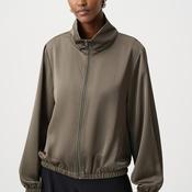 Joseph Ribkoff Recycled Satin Bomber Jacket, Green