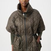 Joseph Ribkoff Quilted Shawl Neck Vest Jacket, Green