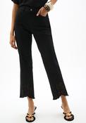 Joseph Ribkoff Repreve® Embroidered Straight Leg Jeans, Black image
