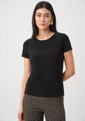 Joseph Ribkoff Silky Knit Fitted T-Shirt, Black image