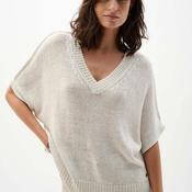 Joseph Ribkoff Knitted with Glitter Detail Jumper, Beige image