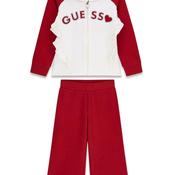 Guess Girl Hooded Jacket and Jogger Set, Red