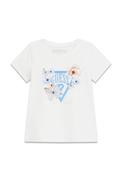 Guess Girl Butterfly Short Sleeve Tee, White image