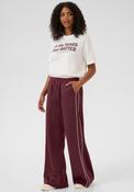 KAFFE Cory Wide Leg Track Pants, Wine image