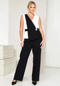 Kate Cooper Two Tone With Embellishment Jumpsuit, Black image