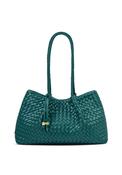 Katie Loxton Nova Woven Shoulder Bag, Palm Green image