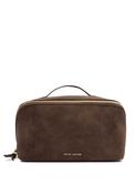 Katie Loxton Soho Large Suedette Makeup and Wash Bag, Brown