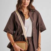 Katie Loxton Avery Raffia Small Crossbody Bag, Warm Tan image
