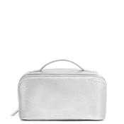 Katie Loxton Patent Crackle Medium Makeup &amp; Wash Bag, Silver image