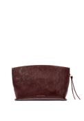Katie Loxton Freya Patent Crackle Clutch, Burgundy image