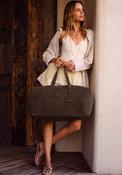 Katie Loxton Soho Suedette Weekend Bag, Brown image