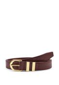 Katie Loxton Medium/Large Patent Crackle Buckle Belt, Burgundy image