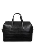 Katie Loxton Milan Croc Print Travel Cabin Bag, Black image