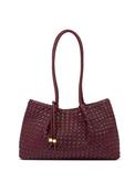 Katie Loxton Nova Woven Shoulder Bag, Burgundy image
