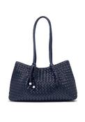 Katie Loxton Nova Hand Woven Medium Shoulder Tote Bag, Navy image