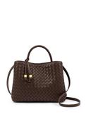 Katie Loxton Nova Woven Grab Bag, Chocolate Brown image
