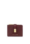 Katie Loxton Orin Suedette Twist Lock Wallet, Burgundy image