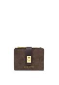 Katie Loxton Orin Suedette Twist Lock Wallet, Chocolate Brown image