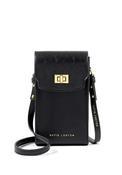 Katie Loxton Orin Twist Lock Distressed Slim Crossbody Bag, Black image